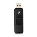 V7 Memory V7 Memory VF22GAR-3N 2GB - USB 2.0 Flash Drive with Retractable USB Connector; Black VF22GAR-3N